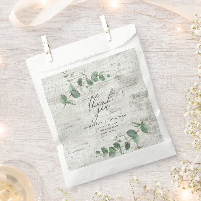 Beautiful delicate eucalyptus foliage wedding  fav favour bags (Clipped)