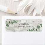 Beautiful delicate eucalyptus foliage wedding  lab<br><div class="desc">Beautiful delicate eucalyptus foliage wedding reply design. Part of a modern collection. white wood backer</div>