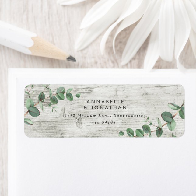 Beautiful delicate eucalyptus foliage wedding  lab (Insitu)