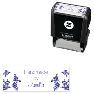 Beautiful Delicate Flower Handmade Wood Art Stamp