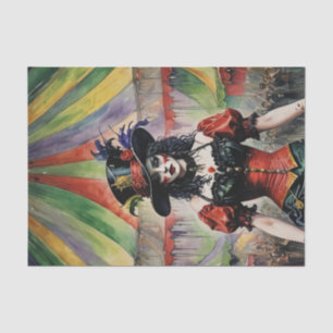 Beautiful Demon Ring Leader Woman Decoupage Paper 