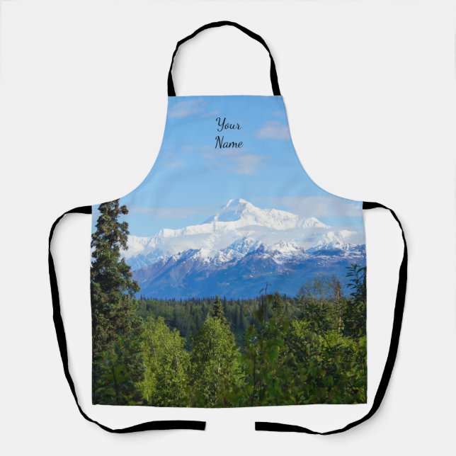 Beautiful Denali Jigsaw Puzzle Apron (Front)