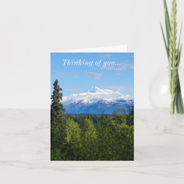 Beautiful Denali Thinking Of You Card (Front)