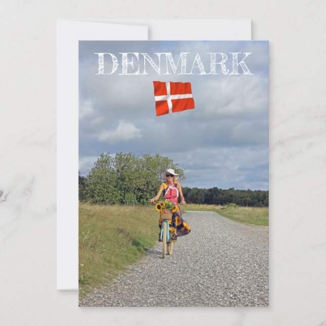 Beautiful Denmark Flat Greeting Card! Card (Front)
