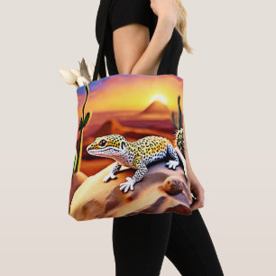 Beautiful Desert leopard Gecko Design Tote Bag