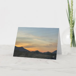Beautiful Desert Sunrise Card
