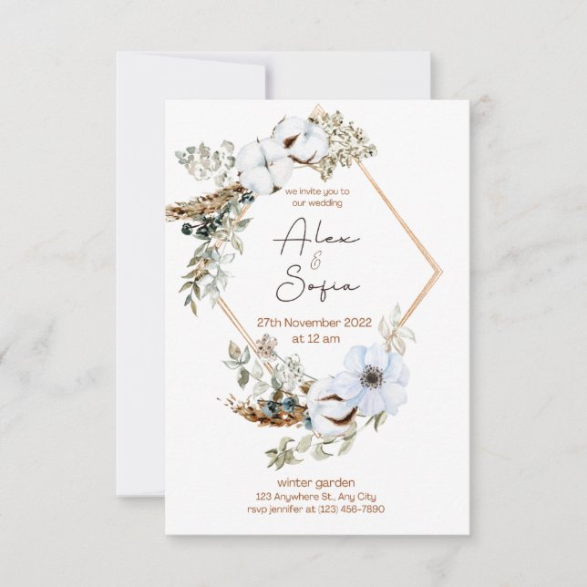 beautiful design for special  day invitation (Front)