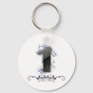 Beautiful design for the number 1 key ring