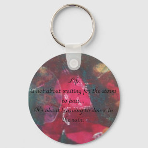 Beautiful design, inspirational quote keychain