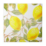 Beautiful design watercolor lemon tile<br><div class="desc">Beautiful design watercolor lemon</div>
