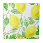 Beautiful design watercolor lemon tile<br><div class="desc">Beautiful design watercolor lemon</div>