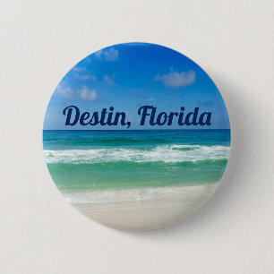 Beautiful Destin Beach Seaside Trip Photography 6 Cm Round Badge