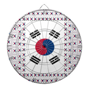 Beautiful Diagonal Korean Flag: An Infinite Art Dartboard