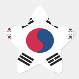 Beautiful Diagonal Korean Flag: An Infinite Art Star Sticker