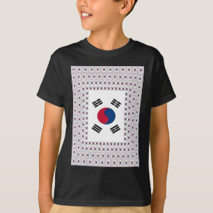 Beautiful Diagonal Korean Flag: An Infinite Art T-Shirt