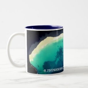 Beautiful Diamond Beach Drink Two-Tone Coffee Mug