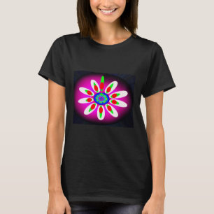 Beautiful digital flower fashion T-Shirt