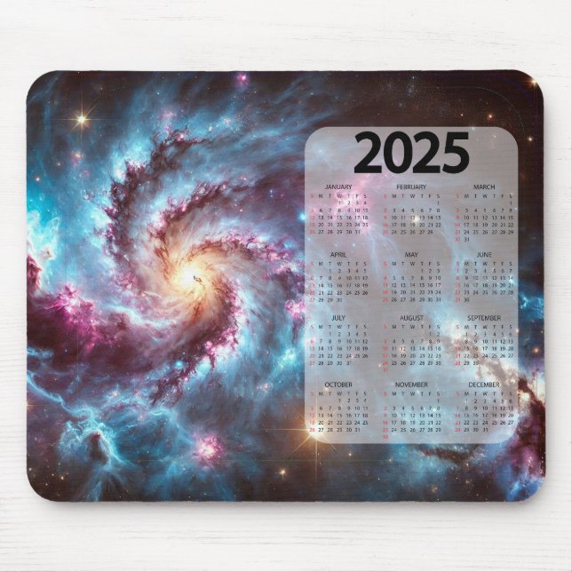 Beautiful Digital Image of the Cosmo 2025 Calendar Mouse Mat (Front)