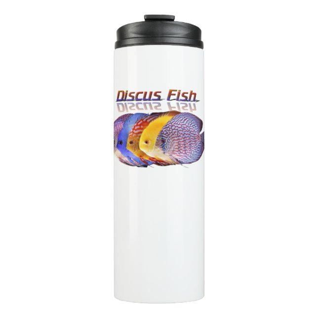 Beautiful Discus Fish Thermal Tumbler (Front)