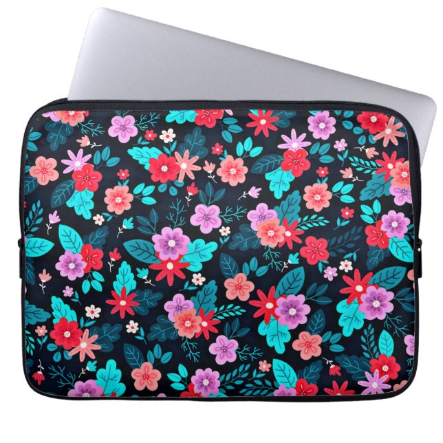 Beautiful Ditsy Floral Background-56676 Laptop Sleeve (Front)