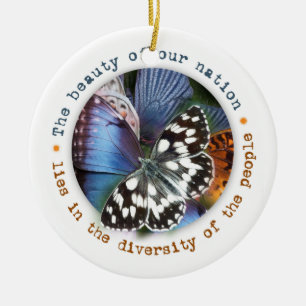 Beautiful Diversity Holiday Ornament