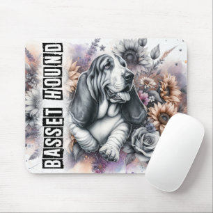 Beautiful Dog Breeds/Basset Hound Dog Mouse Mat