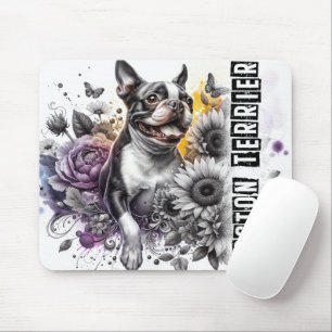 Beautiful Dog Breeds/Boston Terrier Dog Mouse Mat