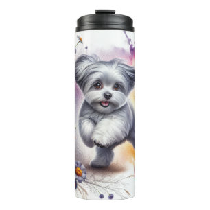 Beautiful Dog Breeds/ Maltese Dog Thermal Tumbler