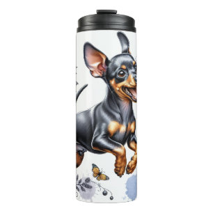Beautiful Dog Breeds/ Miniature Pinscher Dog Thermal Tumbler