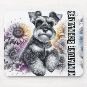 Beautiful Dog Breeds/Miniature Schnauzer Dog Mouse Mat