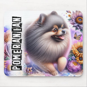 Beautiful Dog Breeds//Pomeranian Dog Mouse Mat