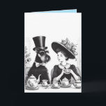 Beautiful Dog Card<br><div class="desc">A delightful tea party with my Schnauzer,  it must be my birthday!</div>