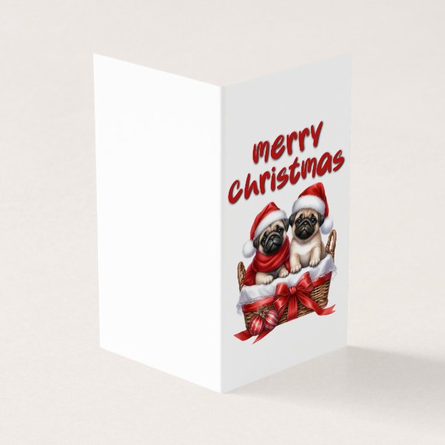 Beautiful Dog Christmas Card (Outside)