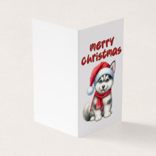 Beautiful Dog Christmas Card