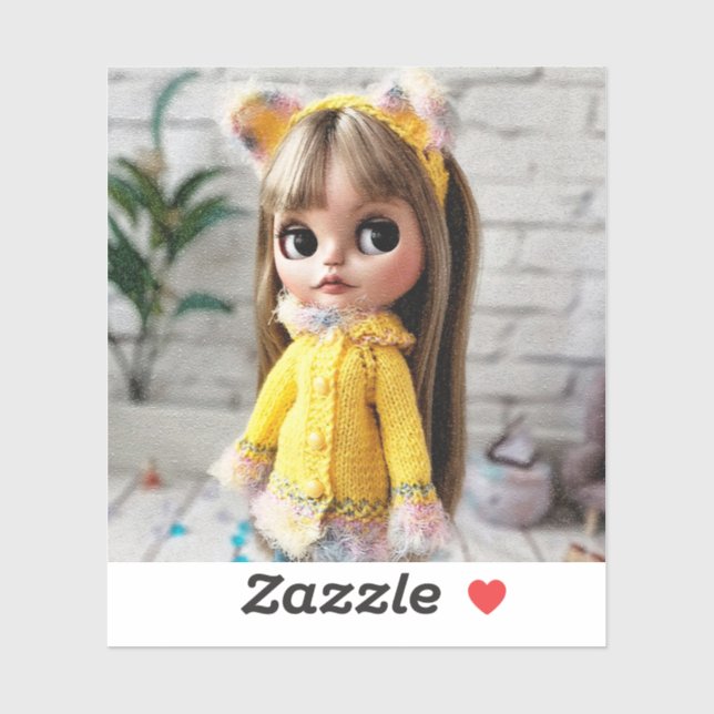 Beautiful doll Blythe big eyes fashion stylish fun (Sheet)