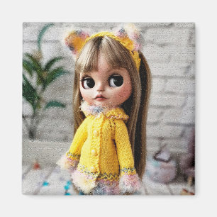 Beautiful doll Blythe big eyes fashion stylish fun Magnet
