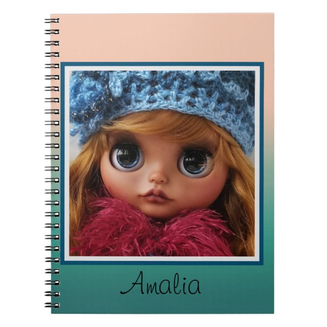 Beautiful doll Blythe big eyes fashion stylish fun Notebook (Front)
