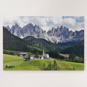 Beautiful dolomite mountain range landscape jigsaw puzzle