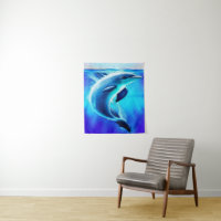 Beautiful Dolphin in Ocean Art