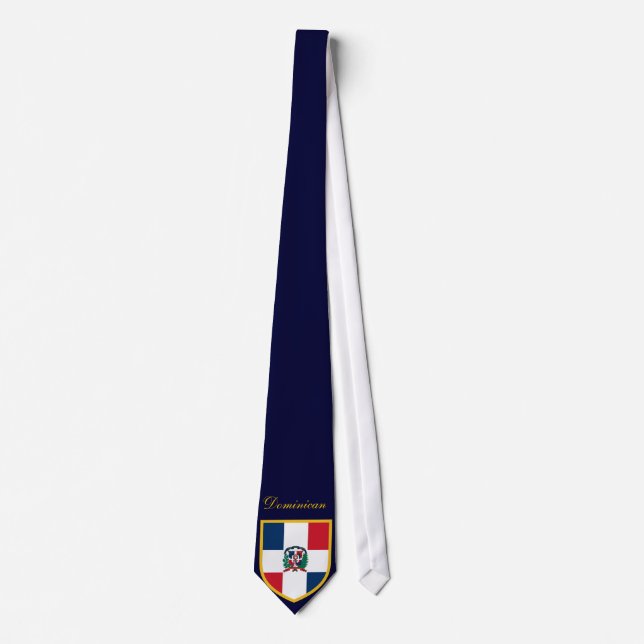 Beautiful Dominican Republic Flag Tie (Front)