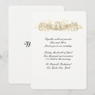 Beautiful Doves Wedding Invitation