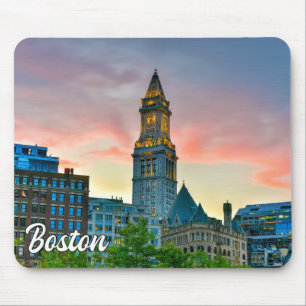 Beautiful Downtown Boston, Massachusetts, USA Mouse Mat