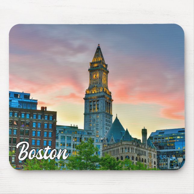 Beautiful Downtown Boston, Massachusetts, USA Mouse Mat (Front)