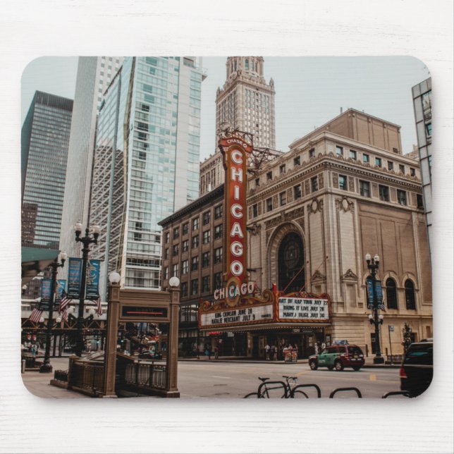 Beautiful Downtown Chicago Illinois Mouse Mat (Front)