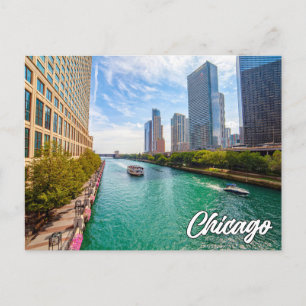Beautiful Downtown Chicago, Illinois, USA Postcard