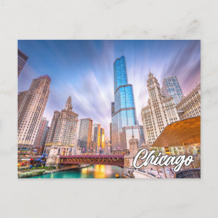 Beautiful Downtown Chicago, Illinois, USA Postcard