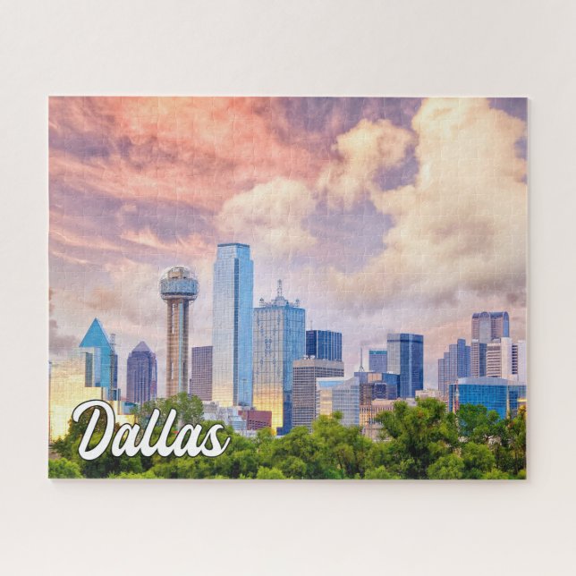 Beautiful Downtown Dallas, Texas, USA Jigsaw Puzzle (Horizontal)
