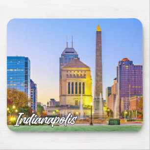 Beautiful Downtown Indianapolis, Indiana, USA Mouse Mat