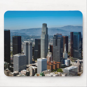 Beautiful Downtown Los Angeles California Skyline Mouse Mat