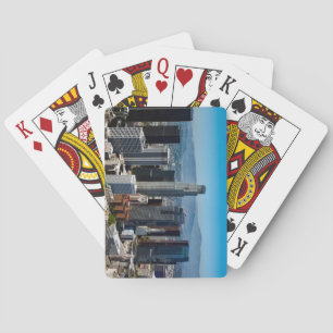 Beautiful Downtown Los Angeles California Skyline Playing Cards